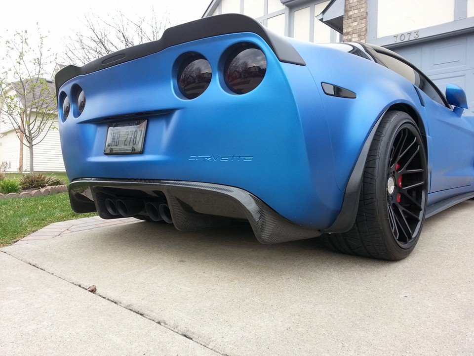 Real Carbon fiber rear diffuser. for the 2005 and up C6 Corvette. 